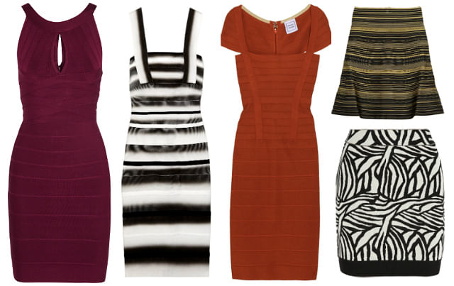 Trend: Bandage dresses, in the style of Miranda Kerr